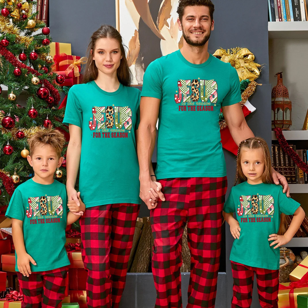 Jesus Is The  Reason Christmas Family Matching Shirts