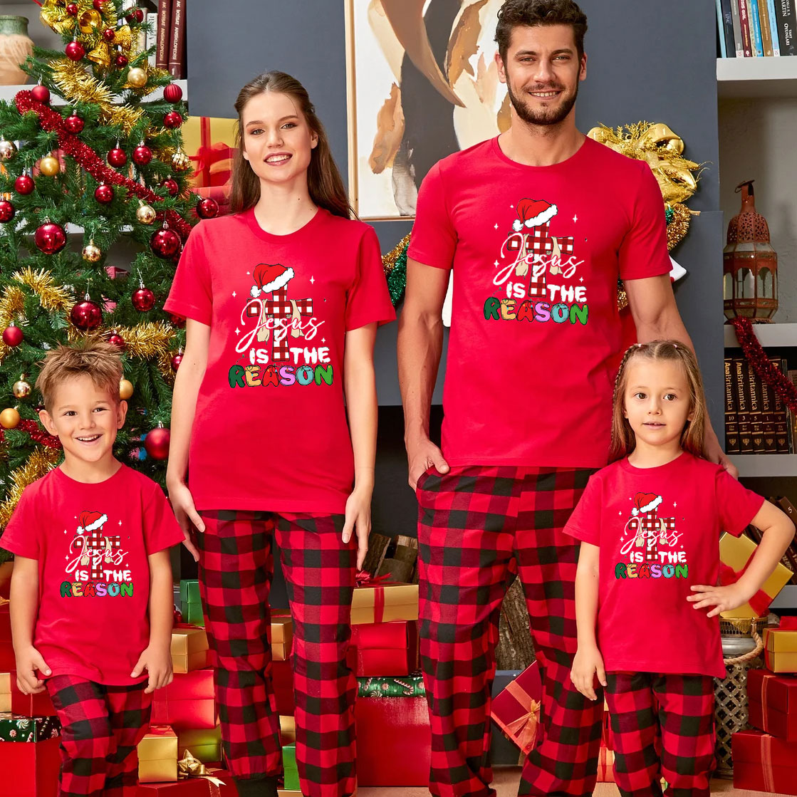 Jesus Is The Reason' Christmas Family Matching Shirts