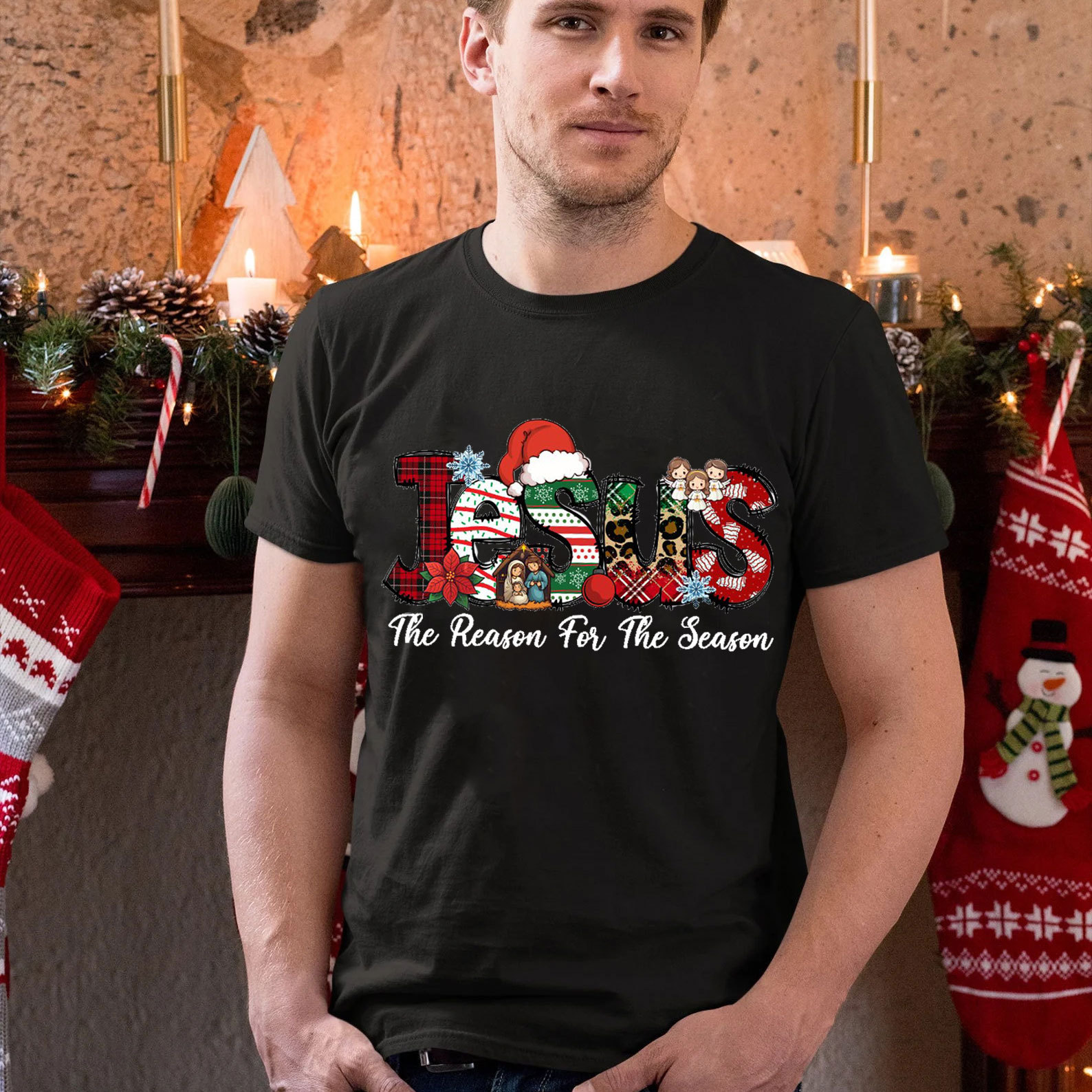 Jesus Is The Reason For The Season Christmas Christian T-Shirt