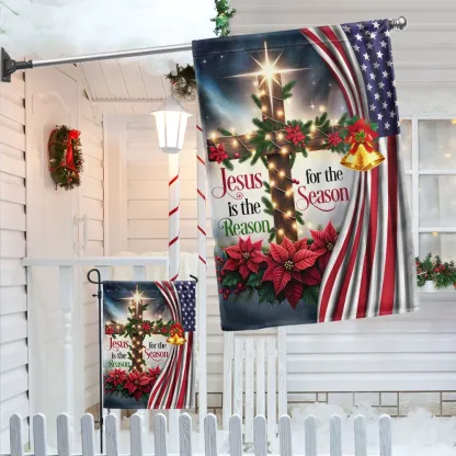 Jesus Is The Reason For The Season Christian Flag