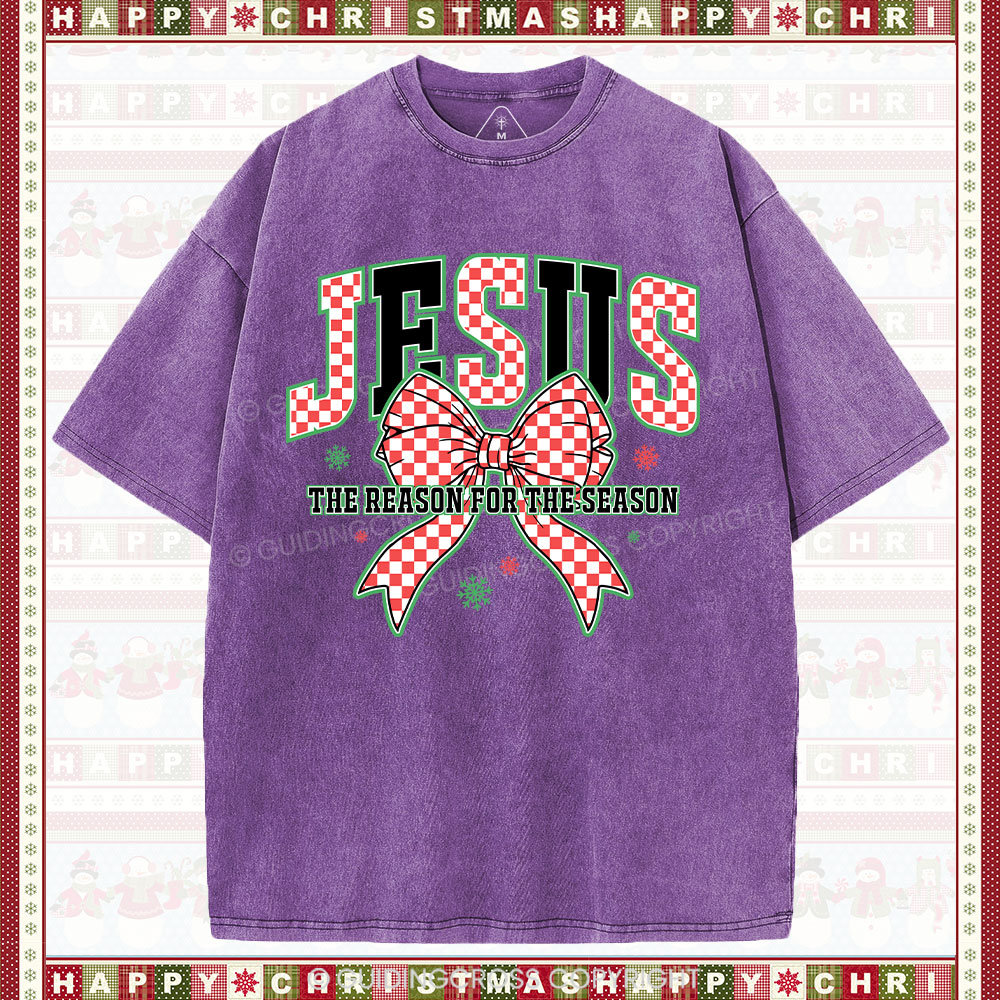 Jesus Is The Reason For The Season Chrisian Washed T-Shirt