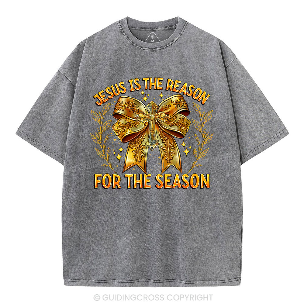 Jesus Is The Reason For The Season Chrisian Washed T-Shirt