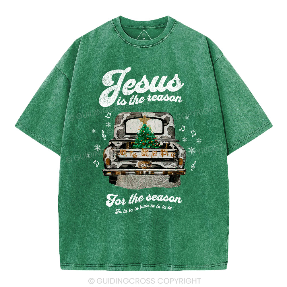 Jesus Is The Reason For The Season Chrisian Washed T-Shirt