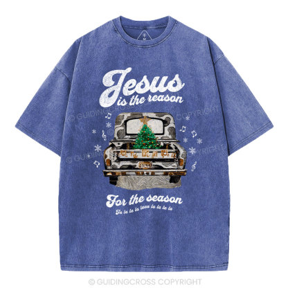 Jesus Is The Reason For The Season Chrisian Washed T-Shirt