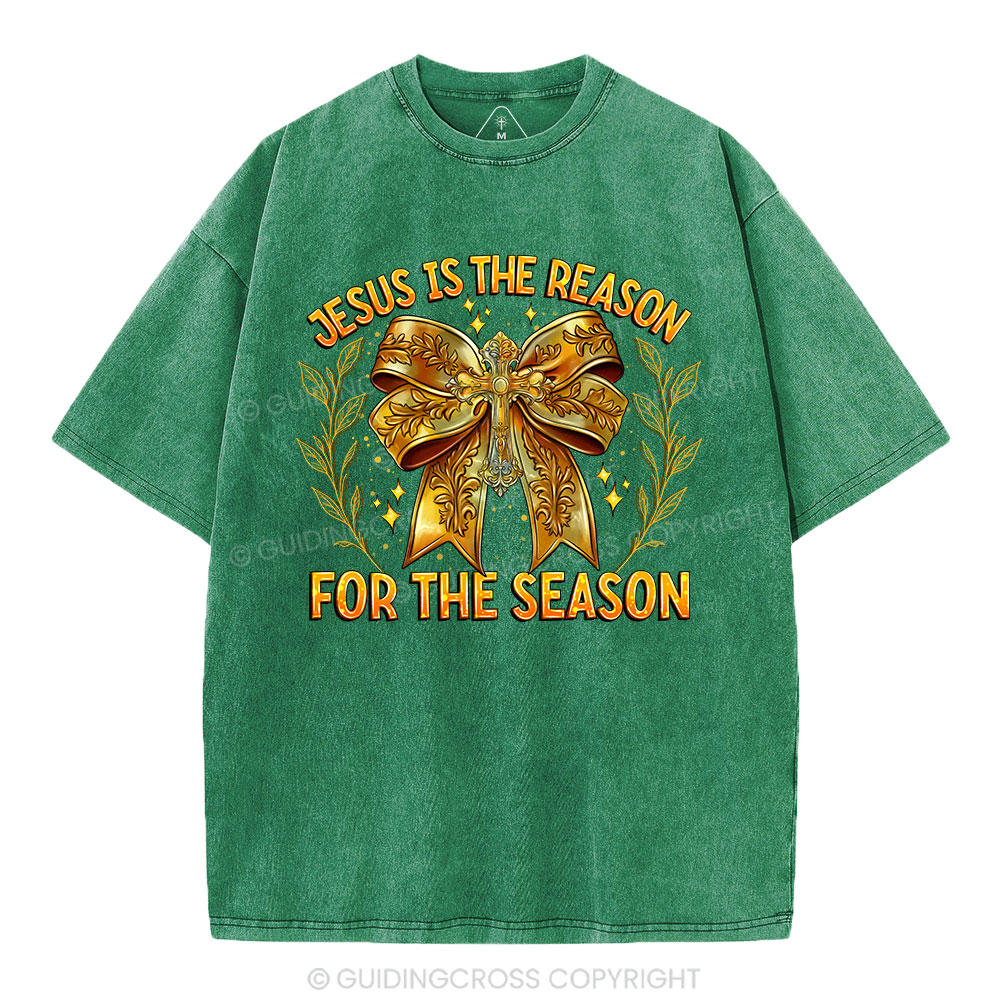Jesus Is The Reason For The Season Chrisian Washed T-Shirt