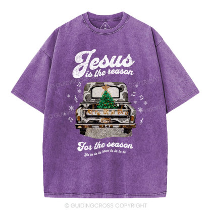 Jesus Is The Reason For The Season Chrisian Washed T-Shirt