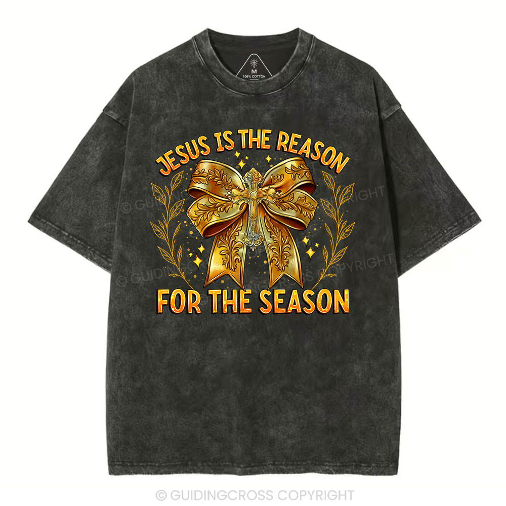 Jesus Is The Reason For The Season Chrisian Washed T-Shirt