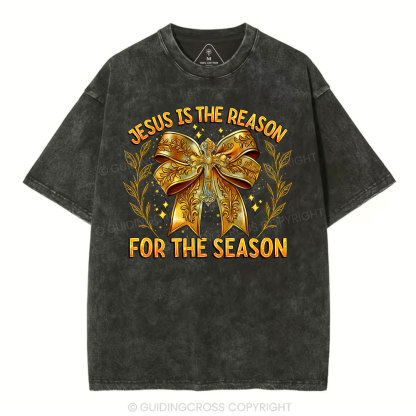 Jesus Is The Reason For The Season Chrisian Washed T-Shirt