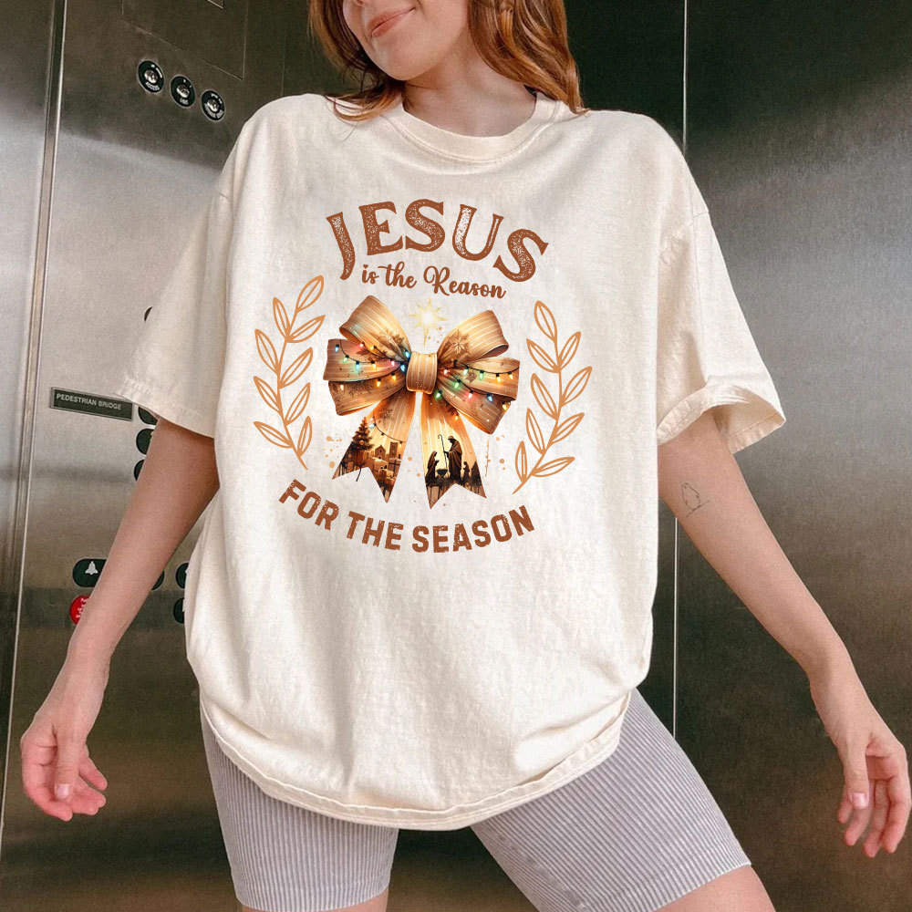 Jesus Is The Reason For The Season Chrisian Washed T-Shirt