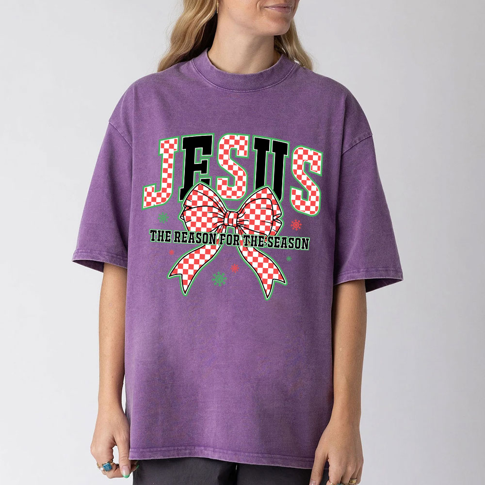 Jesus Is The Reason For The Season Chrisian Washed T-Shirt