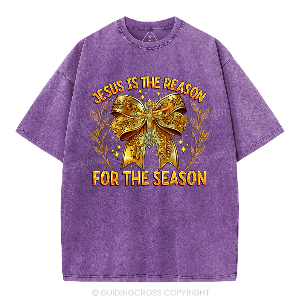 Jesus Is The Reason For The Season Chrisian Washed T-Shirt