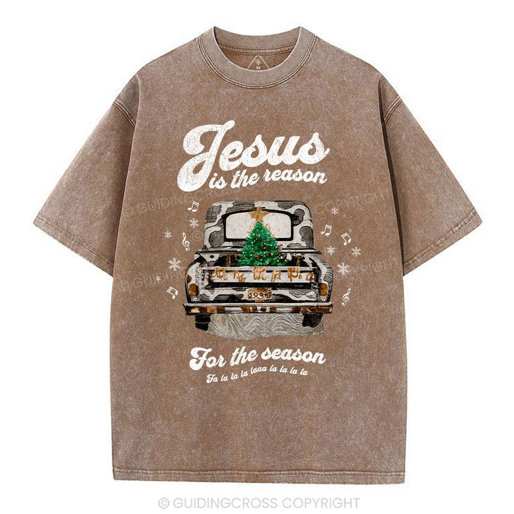 Jesus Is The Reason For The Season Chrisian Washed T-Shirt