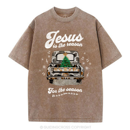 Jesus Is The Reason For The Season Chrisian Washed T-Shirt