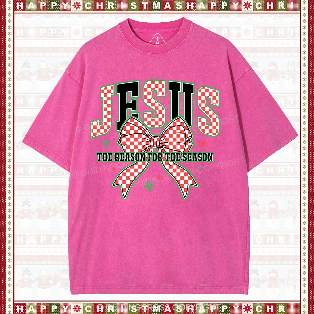 Jesus Is The Reason For The Season Chrisian Washed T-Shirt