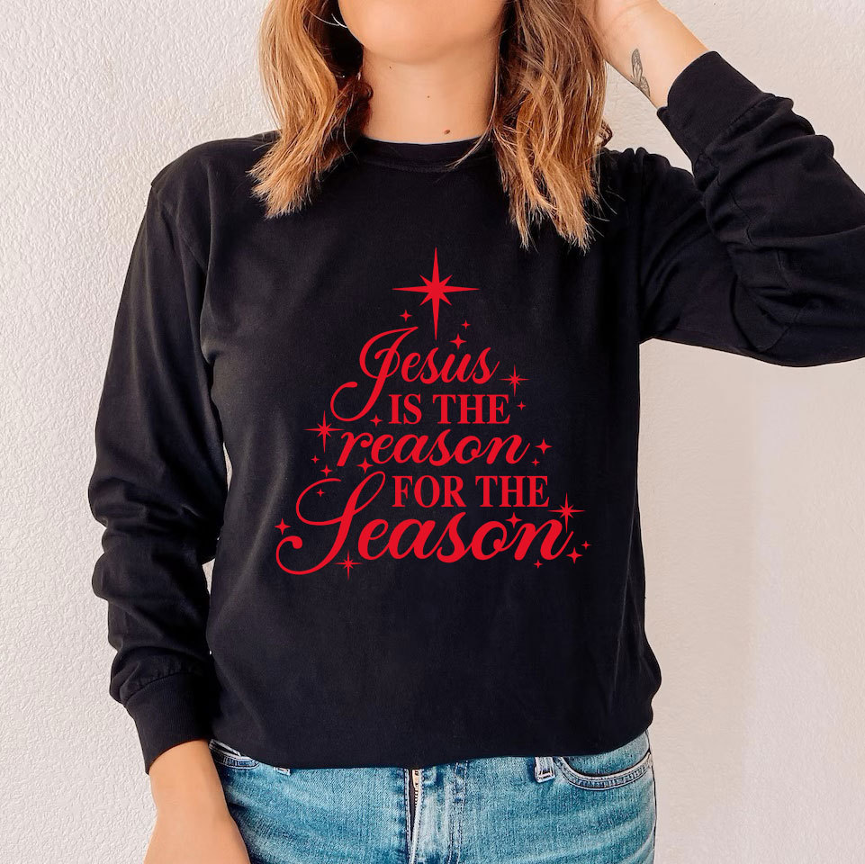 Jesus Is The Reason For The Season Christian Long Sleeve T-Shirt