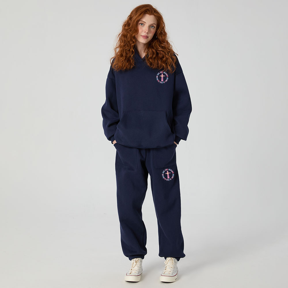 Jesus Is The Reason For The Season Christian Christmas Premium Fleece Hoodie Set