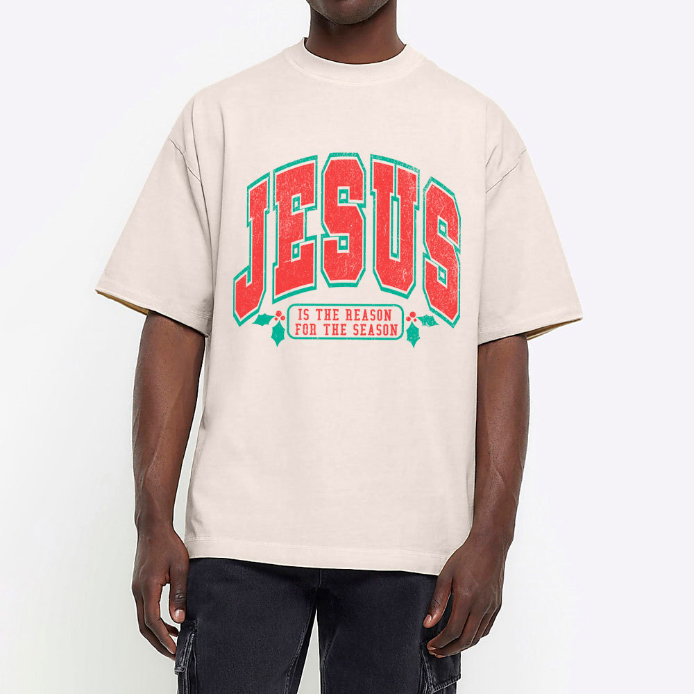 Jesus Is The Reason For The Season Christian  Washed T-Shirt
