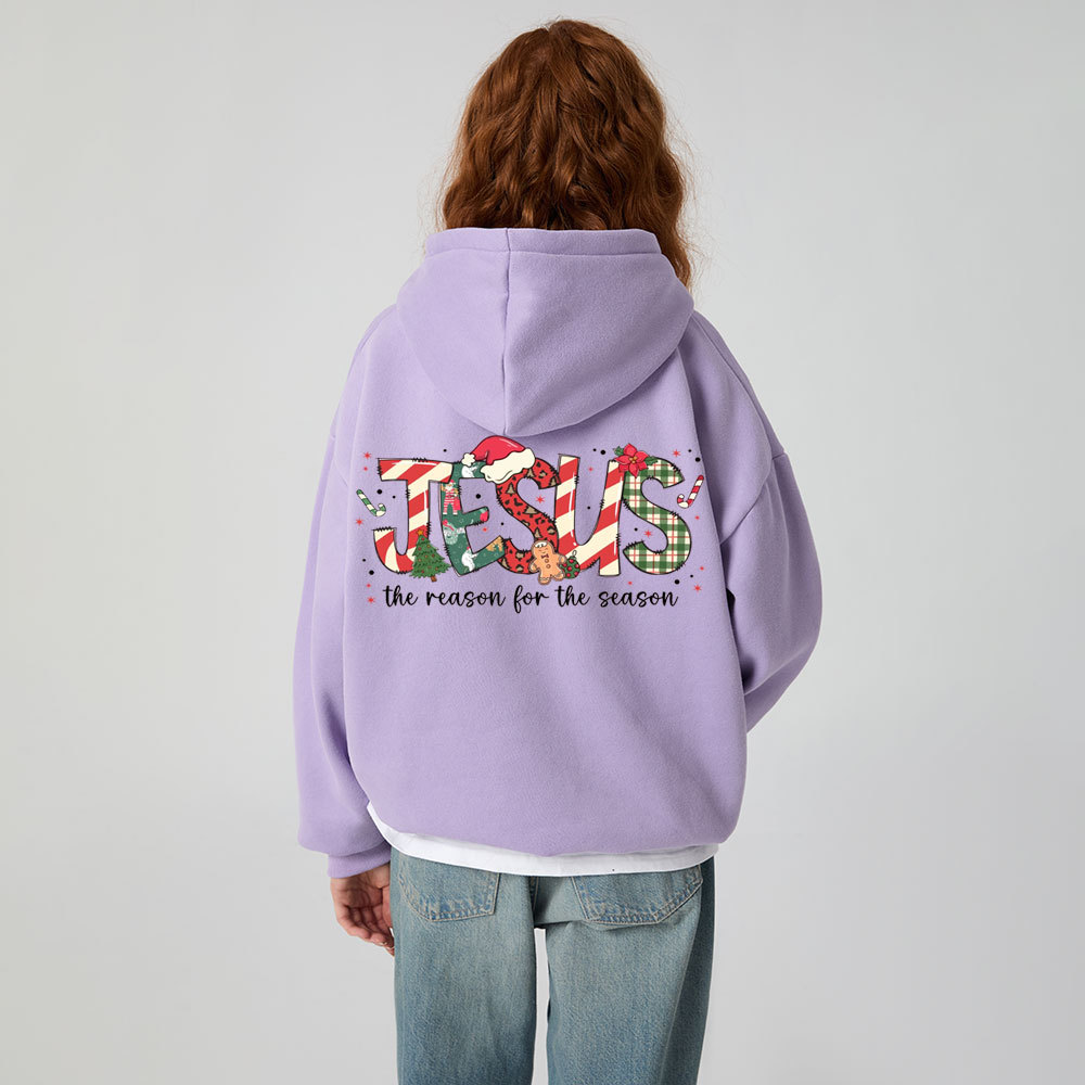 Jesus Is The Reason For The Season Christian Fleece Hoodie Set