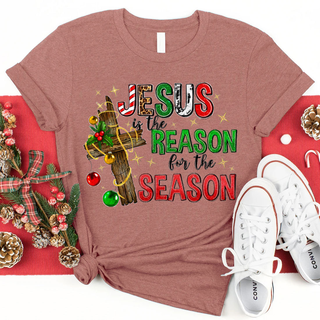 Jesus Is The Reason For The Season Christian Tee