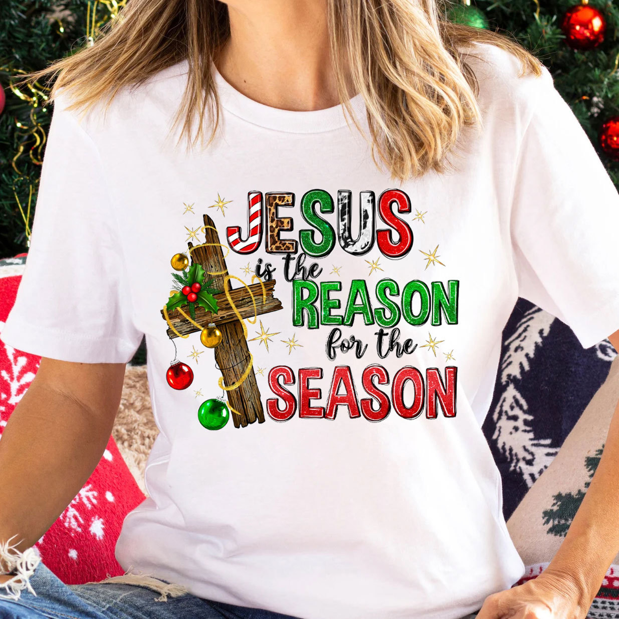 Jesus Is The Reason For The Season Christian Tee