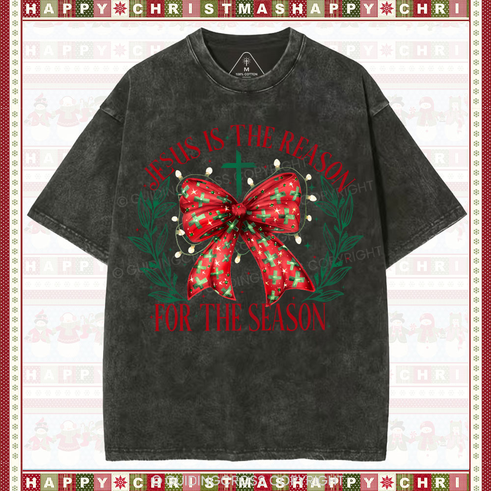 Jesus is the Reason Bleached Tee