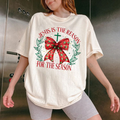 Jesus Is The Reason For The Season Christian Washed T-Shirt