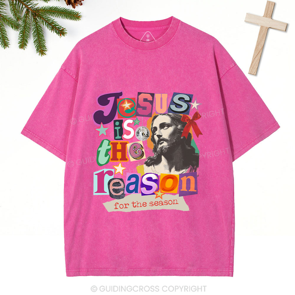Jesus Is The Reason For The Season Christian Washed T-Shirt
