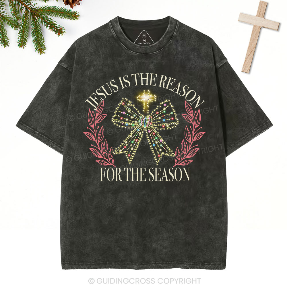 Jesus Is The Reason For The Season Christian Washed T-Shirt