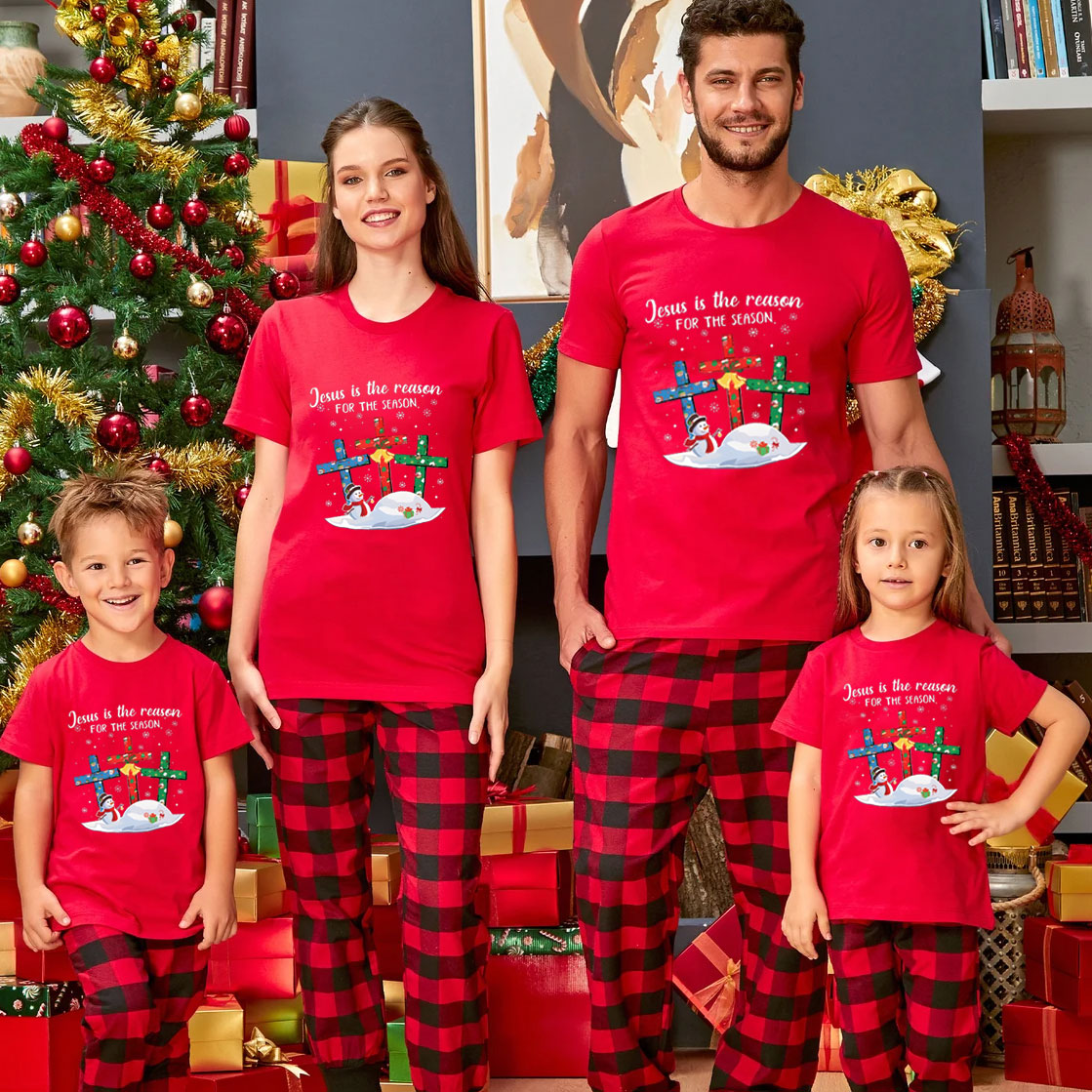 Jesus Is The Reason For The Season Christmas Family Matching Shirts