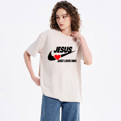 Just Love Him Christian Washed T-Shirt