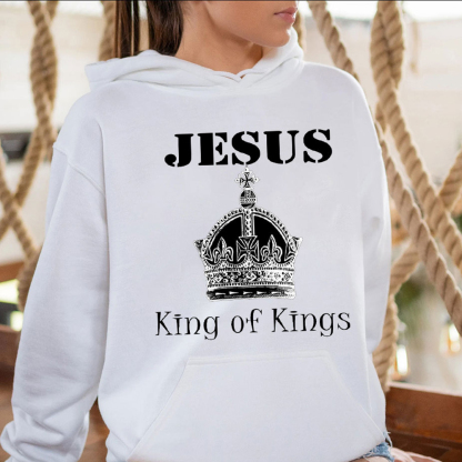 Jesus King Of Kings Christian Hoodie