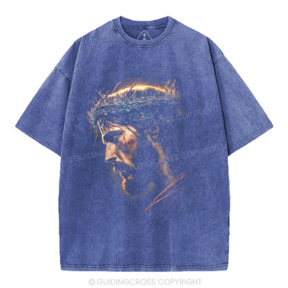 Jesus Light Of The World Christian Washed T-Shirt