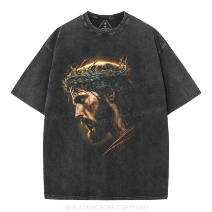 Jesus Light Of The World Christian Washed T-Shirt