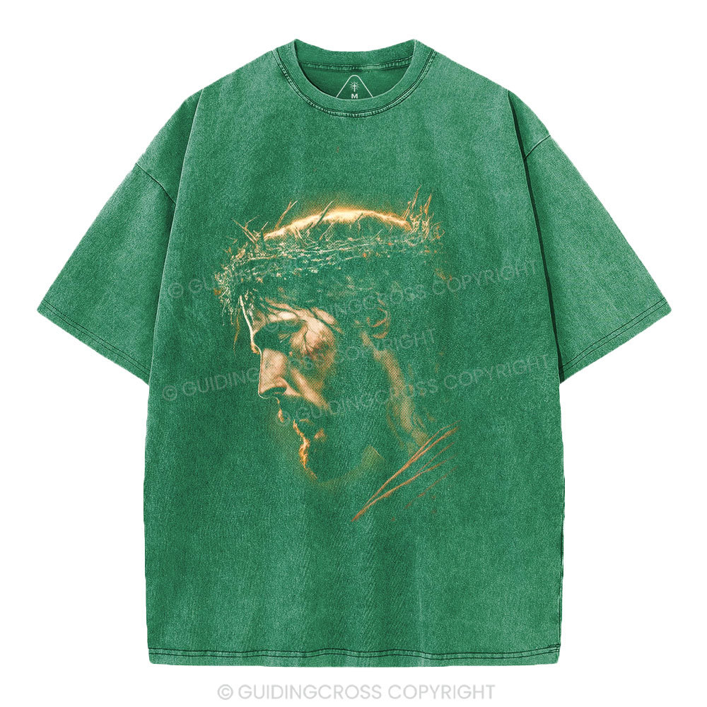 Jesus Light Of The World Christian Washed T-Shirt