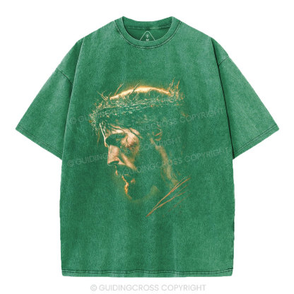 Jesus Light Of The World Christian Washed T-Shirt