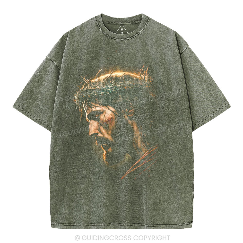 Jesus Light Of The World Christian Washed T-Shirt