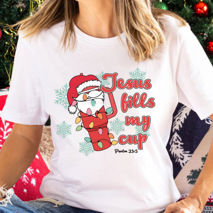Jesus Like My Cup Christmas Christian T-Shirt