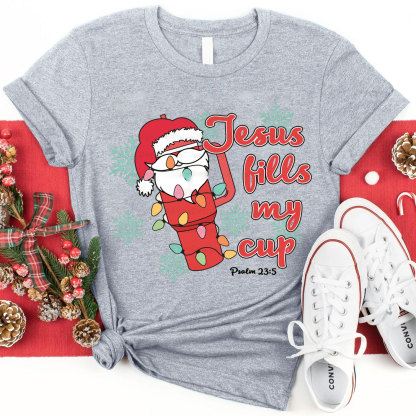 Jesus Like My Cup Christmas Christian T-Shirt