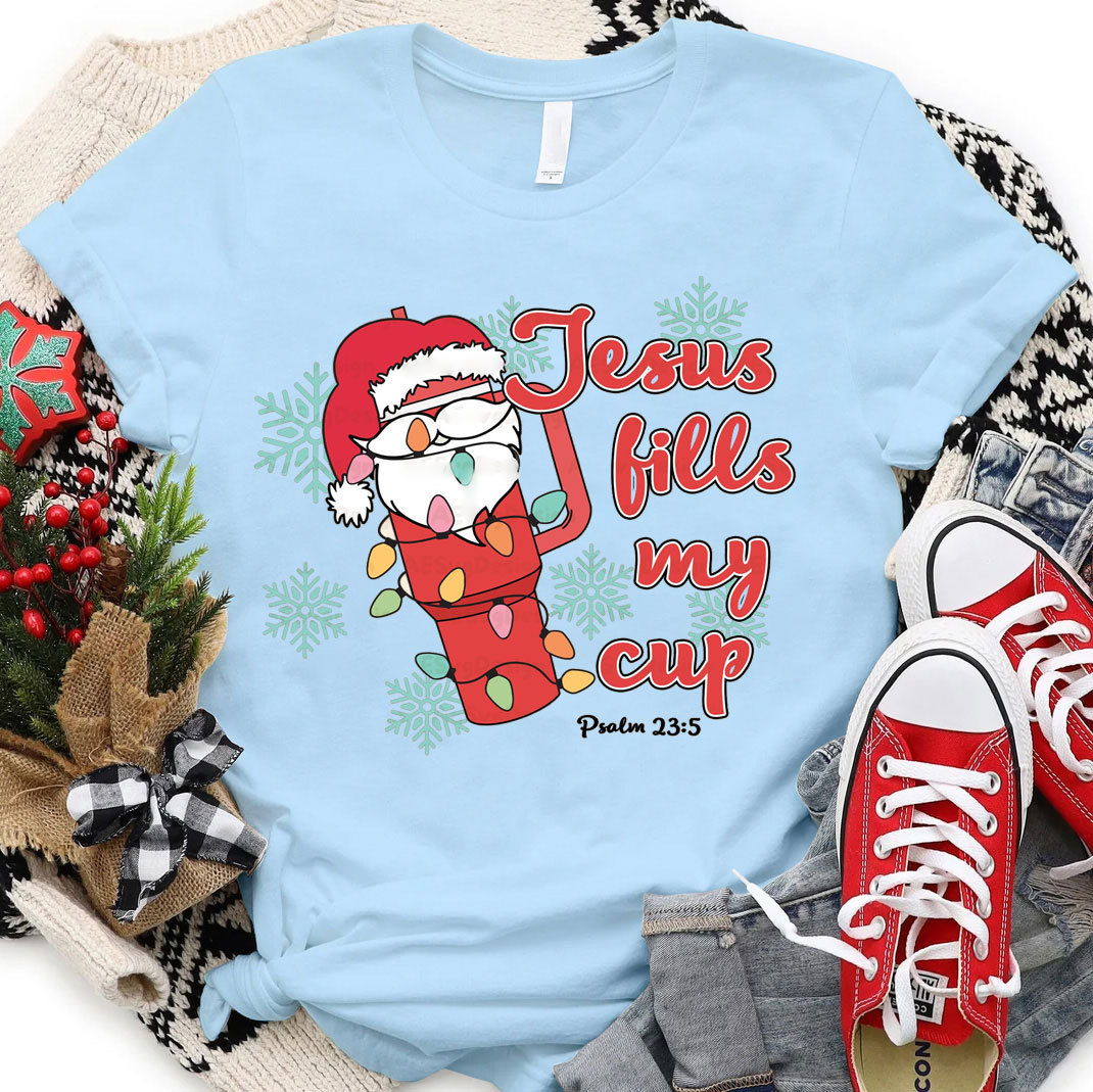 Jesus Like My Cup Christmas Christian T-Shirt