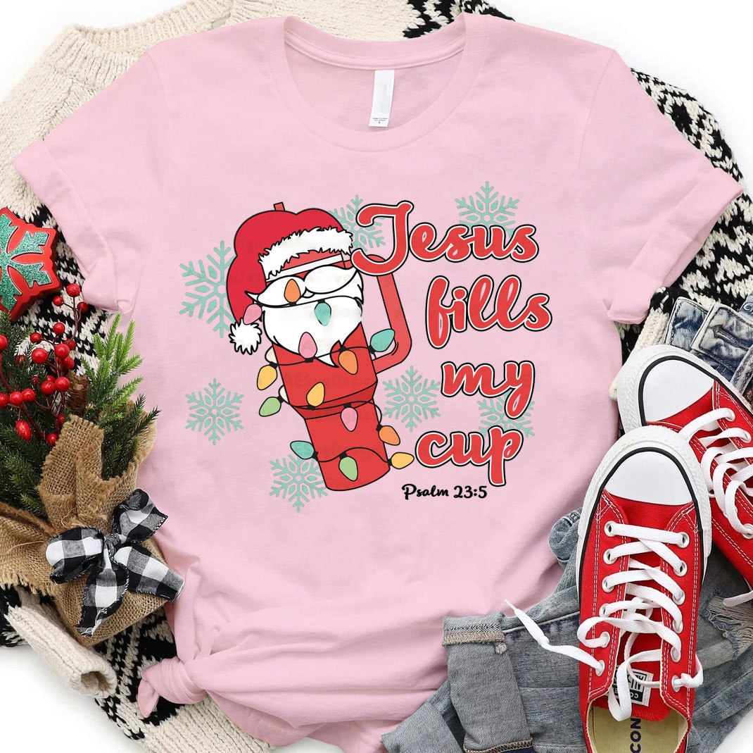 Jesus Like My Cup Christmas Christian T-Shirt