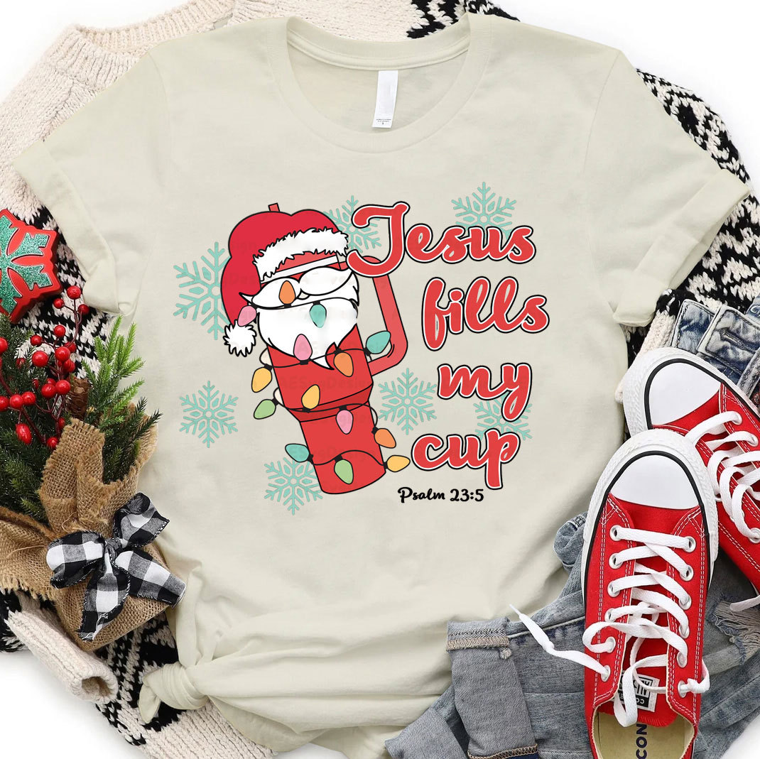 Jesus Like My Cup Christmas Christian T-Shirt