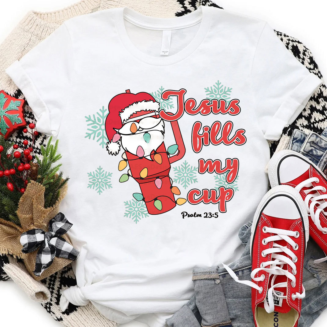Jesus Like My Cup Christmas Christian T-Shirt