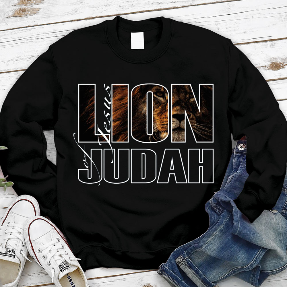 Jesus Lion Of Judah Christian Sweatshirt
