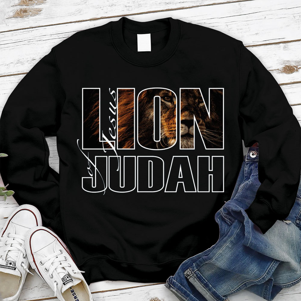 Jesus Lion Of Judah Christian Sweatshirt