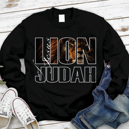 Jesus Lion Of Judah Christian Sweatshirt