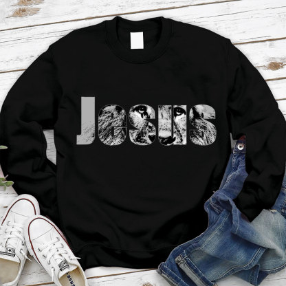 Jesus Lion Of Judah Christian Sweatshirt