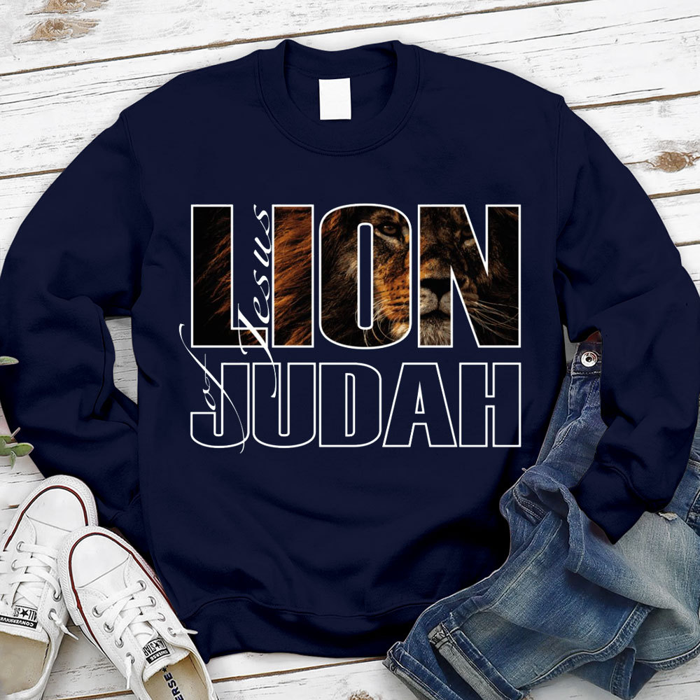 Jesus Lion Of Judah Christian Sweatshirt