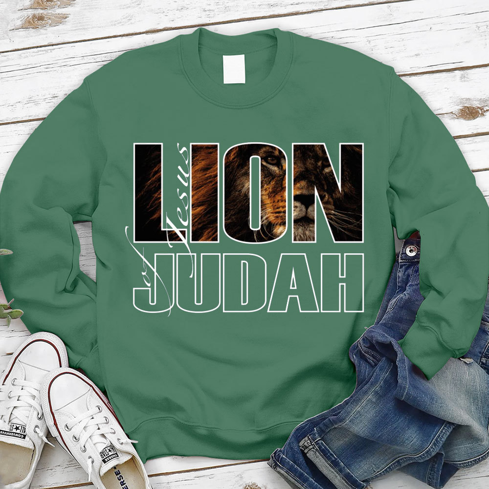 Jesus Lion Of Judah Christian Sweatshirt