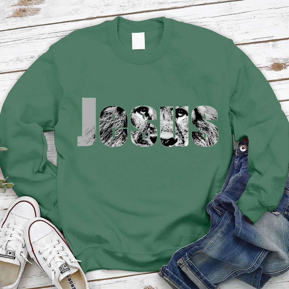 Jesus Lion Of Judah Christian Sweatshirt