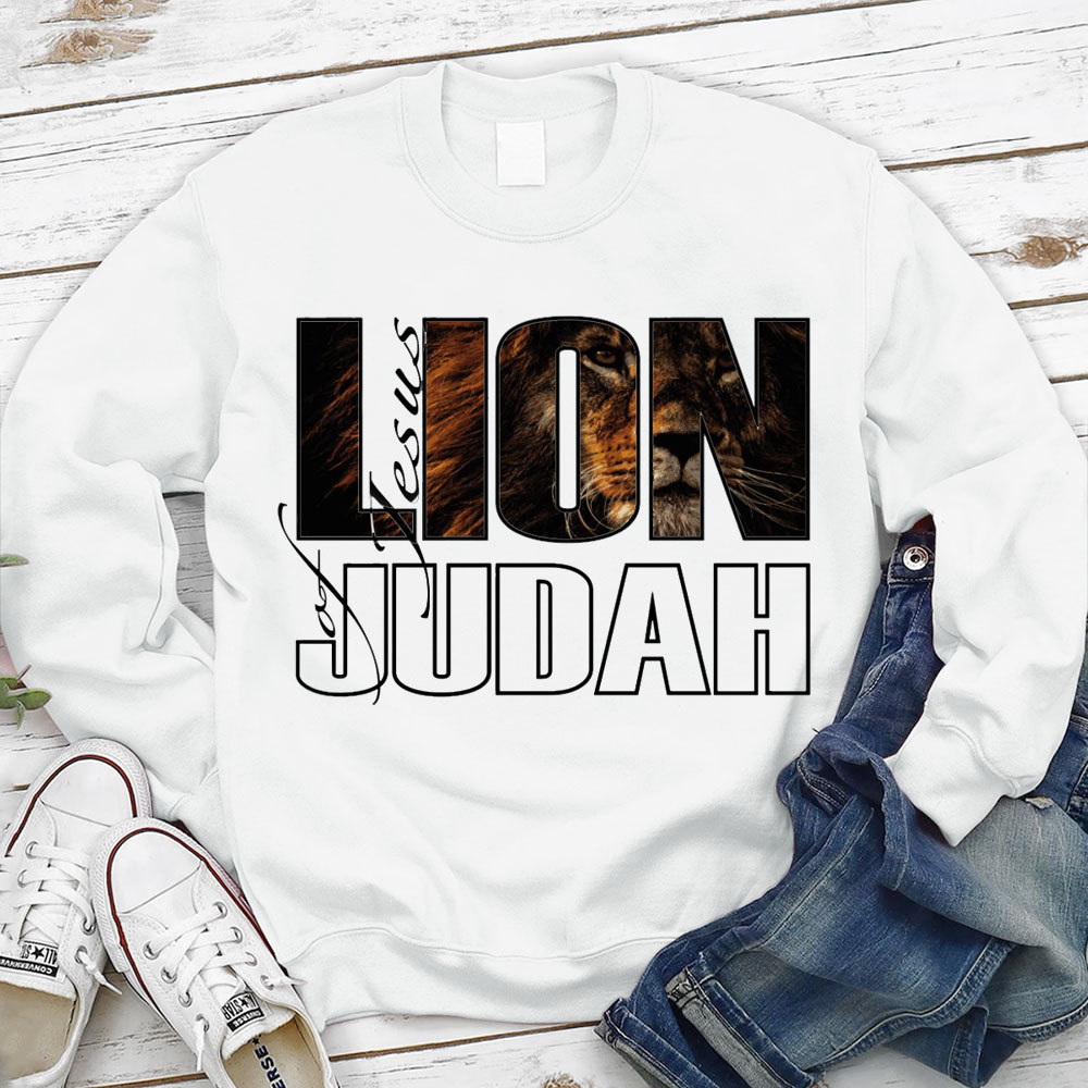 Jesus Lion Of Judah Christian Sweatshirt